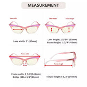 eyekeeper.com 4 Pack Cat-eye Blue Light Filter Reading Glasses UV2132 Eyeglasses White Smoke 4 Pairs Mix / without magnification,4 Pairs Mix / +0.50,4 Pairs Mix / +0.75,4 Pairs Mix / +1.00,4 Pairs Mix / +1.25,4 Pairs Mix / +1.50,4 Pairs Mix / +1.75,4 Pairs Mix / +2.00,4 Pairs Mix / +2.25,4 Pairs Mix / +2.50,4 Pairs Mix / +3.00,4 Pairs Mix / +3.50
