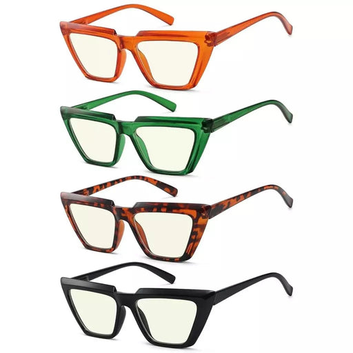 eyekeeper.com 4 Pack Cat-eye Blue Light Filter Reading Glasses UV2138 Eyeglasses White Smoke 4 Pairs Mix / without magnification,4 Pairs Mix / +0.50,4 Pairs Mix / +0.75,4 Pairs Mix / +1.00,4 Pairs Mix / +1.25,4 Pairs Mix / +1.50,4 Pairs Mix / +1.75,4 Pairs Mix / +2.00,4 Pairs Mix / +2.25,4 Pairs Mix / +2.50,4 Pairs Mix / +3.00,4 Pairs Mix / +3.50