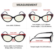 eyekeeper.com 4 Pack Cat-eye Blue Light Filter Reading Glasses UVR2115 Eyeglasses White Smoke 4 Pairs Mix / without magnification,4 Pairs Mix / +0.50,4 Pairs Mix / +0.75,4 Pairs Mix / +1.00,4 Pairs Mix / +1.25,4 Pairs Mix / +1.50,4 Pairs Mix / +1.75,4 Pairs Mix / +2.00,4 Pairs Mix / +2.25,4 Pairs Mix / +2.50,4 Pairs Mix / +2.75,4 Pairs Mix / +3.00