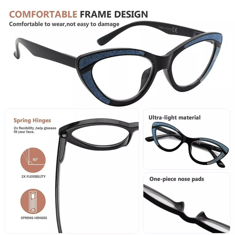 eyekeeper.com 4 Pack Cat-eye Design Chic Reading Glasses R2029 Eyeglasses White Smoke 4 Pairs Mix / without magnification,4 Pairs Mix / +0.50,4 Pairs Mix / +0.75,4 Pairs Mix / +1.00,4 Pairs Mix / +1.25,4 Pairs Mix / +1.50,4 Pairs Mix / +1.75,4 Pairs Mix / +2.00,4 Pairs Mix / +2.25,4 Pairs Mix / +2.50,4 Pairs Mix / +2.75,4 Pairs Mix / +3.00