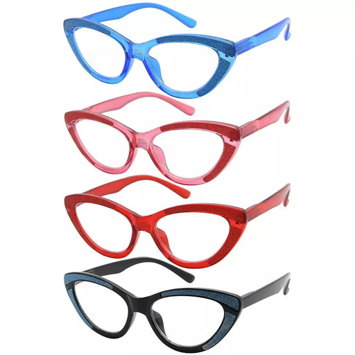 eyekeeper.com 4 Pack Cat-eye Design Chic Reading Glasses R2029 Eyeglasses White Smoke 4 Pairs Mix / without magnification,4 Pairs Mix / +0.50,4 Pairs Mix / +0.75,4 Pairs Mix / +1.00,4 Pairs Mix / +1.25,4 Pairs Mix / +1.50,4 Pairs Mix / +1.75,4 Pairs Mix / +2.00,4 Pairs Mix / +2.25,4 Pairs Mix / +2.50,4 Pairs Mix / +2.75,4 Pairs Mix / +3.00