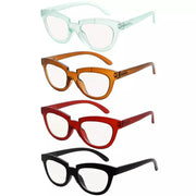 eyekeeper.com 4 Pack Cat-eye Multifocus Reading Glasses M2102 Eyeglasses White Smoke 4 Pairs Mix / +1.00,4 Pairs Mix / +1.25,4 Pairs Mix / +1.50,4 Pairs Mix / +1.75,4 Pairs Mix / +2.00,4 Pairs Mix / +2.25,4 Pairs Mix / +2.50,4 Pairs Mix / +3.00,4 Pairs Mix / +3.50