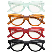 eyekeeper.com 4 Pack Cat-eye Multifocus Reading Glasses M2102 Eyeglasses White Smoke 4 Pairs Mix / +1.00,4 Pairs Mix / +1.25,4 Pairs Mix / +1.50,4 Pairs Mix / +1.75,4 Pairs Mix / +2.00,4 Pairs Mix / +2.25,4 Pairs Mix / +2.50,4 Pairs Mix / +3.00,4 Pairs Mix / +3.50