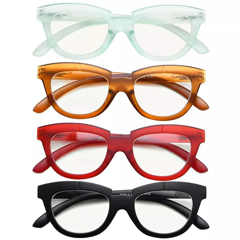 eyekeeper.com 4 Pack Cat-eye Multifocus Reading Glasses M2102 Eyeglasses White Smoke 4 Pairs Mix / +1.00,4 Pairs Mix / +1.25,4 Pairs Mix / +1.50,4 Pairs Mix / +1.75,4 Pairs Mix / +2.00,4 Pairs Mix / +2.25,4 Pairs Mix / +2.50,4 Pairs Mix / +3.00,4 Pairs Mix / +3.50