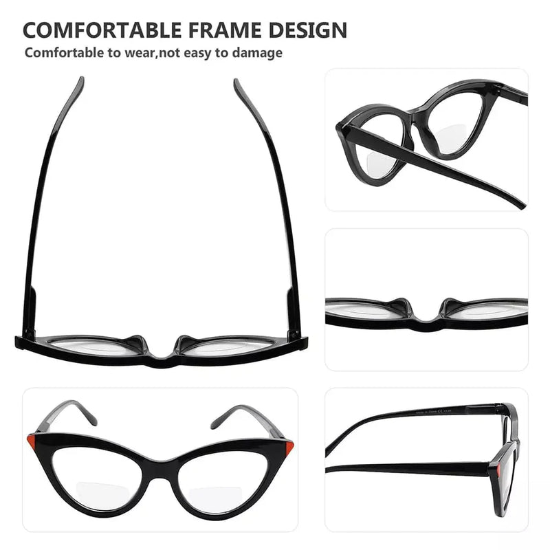 eyekeeper.com 4 Pack Cat-eye Readers Bifocal Reading Glasses BR2103 Eyeglasses White Smoke 4 Pairs Mix / +1.00,4 Pairs Mix / +1.50,4 Pairs Mix / +2.00,4 Pairs Mix / +3.00