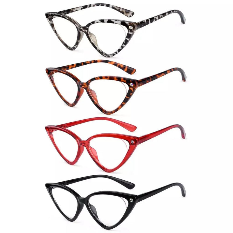 eyekeeper.com 4 Pack Cat-eye Reading Glasses Stylish Readers R2134 Eyeglasses White Smoke 4 Pairs Mix / +0.50,4 Pairs Mix / +0.75,4 Pairs Mix / +1.00,4 Pairs Mix / +1.25,4 Pairs Mix / +1.50,4 Pairs Mix / +1.75,4 Pairs Mix / +2.00,4 Pairs Mix / +2.25,4 Pairs Mix / +2.50,4 Pairs Mix / +2.75,4 Pairs Mix / +3.00,4 Pairs Mix / +3.50,4 Pairs Mix / +