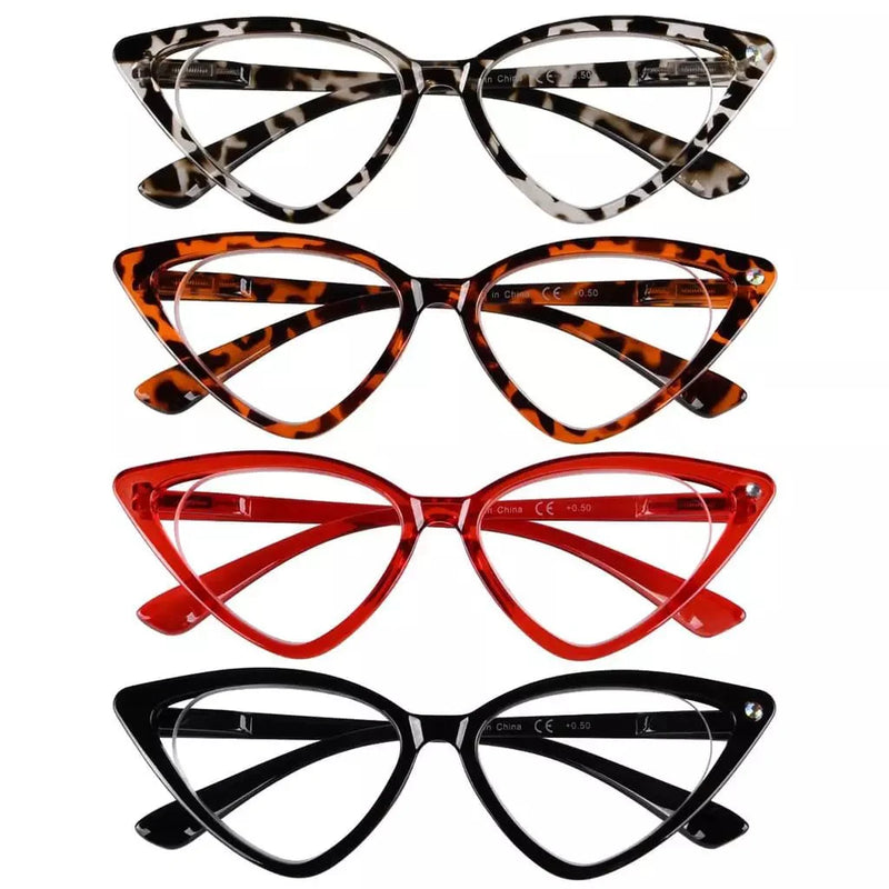 eyekeeper.com 4 Pack Cat-eye Reading Glasses Stylish Readers R2134 Eyeglasses White Smoke 4 Pairs Mix / +0.50,4 Pairs Mix / +0.75,4 Pairs Mix / +1.00,4 Pairs Mix / +1.25,4 Pairs Mix / +1.50,4 Pairs Mix / +1.75,4 Pairs Mix / +2.00,4 Pairs Mix / +2.25,4 Pairs Mix / +2.50,4 Pairs Mix / +2.75,4 Pairs Mix / +3.00,4 Pairs Mix / +3.50,4 Pairs Mix / +