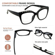 eyekeeper.com 4 Pack Cat-eye Rhinestone Reading Glasses R2015 Eyeglasses White Smoke 4 Pairs Mix / without magnification,4 Pairs Mix / +0.50,4 Pairs Mix / +0.75,4 Pairs Mix / +1.00,4 Pairs Mix / +1.25,4 Pairs Mix / +1.50,4 Pairs Mix / +1.75,4 Pairs Mix / +2.00,4 Pairs Mix / +2.25,4 Pairs Mix / +2.50,4 Pairs Mix / +2.75,4 Pairs Mix / +3.00