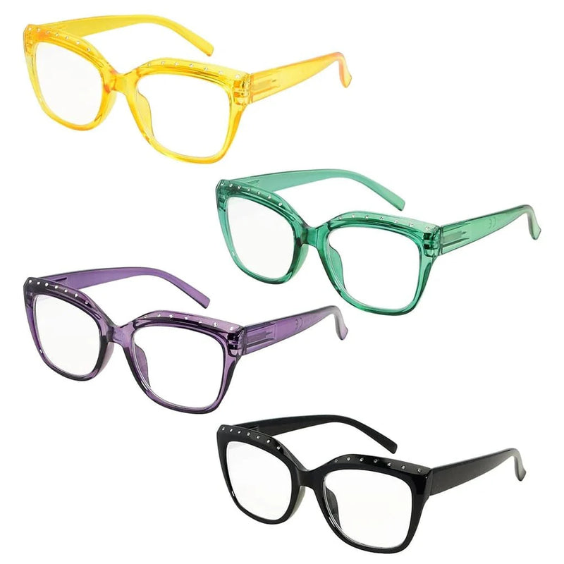 eyekeeper.com 4 Pack Cat-eye Rhinestone Reading Glasses R2015 Eyeglasses White Smoke 4 Pairs Mix / without magnification,4 Pairs Mix / +0.50,4 Pairs Mix / +0.75,4 Pairs Mix / +1.00,4 Pairs Mix / +1.25,4 Pairs Mix / +1.50,4 Pairs Mix / +1.75,4 Pairs Mix / +2.00,4 Pairs Mix / +2.25,4 Pairs Mix / +2.50,4 Pairs Mix / +2.75,4 Pairs Mix / +3.00