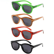 eyekeeper.com 4 Pack Cat-eye Style Bifocal Sunglasses SBR2107 Sunglasses White Smoke 4 Pairs Mix / +1.00,4 Pairs Mix / +1.50,4 Pairs Mix / +2.00,4 Pairs Mix / +2.50,4 Pairs Mix / +3.00