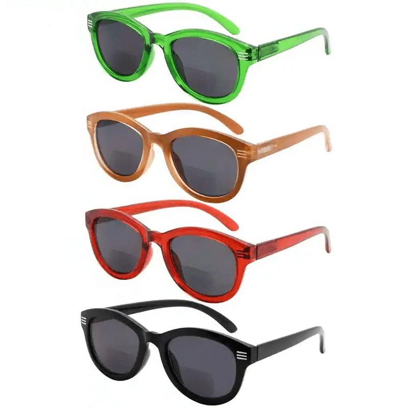 eyekeeper.com 4 Pack Cat-eye Style Bifocal Sunglasses SBR2107 Sunglasses White Smoke 4 Pairs Mix / +1.00,4 Pairs Mix / +1.50,4 Pairs Mix / +2.00,4 Pairs Mix / +2.50,4 Pairs Mix / +3.00