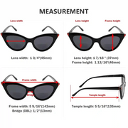 eyekeeper.com 4 Pack Cat-eye Stylish Bifocal Sunglasses SBR2103 Sunglasses White Smoke 4 Pairs Mix / +1.00,4 Pairs Mix / +1.50,4 Pairs Mix / +2.00,4 Pairs Mix / +2.50,4 Pairs Mix / +3.00