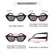 eyekeeper.com 4 Pack Cat-eye Thicker Frame Bifocal Reading Sunglasses SBR2017 Sunglasses White Smoke 4 Pairs Mix / +1.00,4 Pairs Mix / +1.50,4 Pairs Mix / +1.75,4 Pairs Mix / +2.00,4 Pairs Mix / +2.50,4 Pairs Mix / +3.00,4 Pairs Mix / +3.50