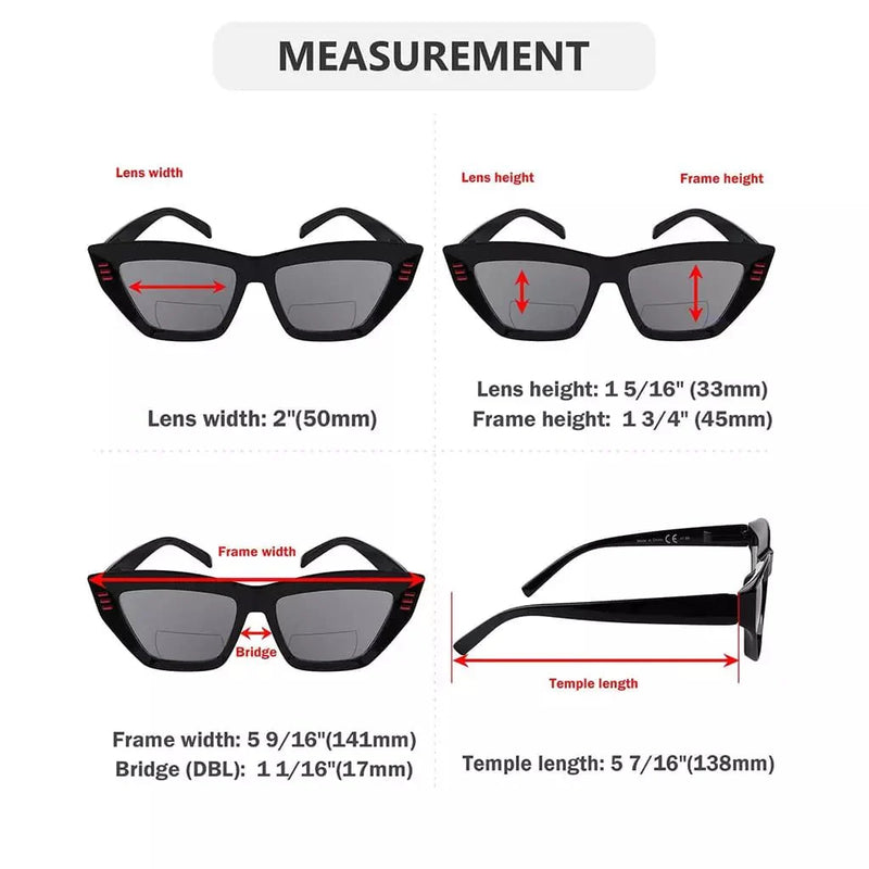 eyekeeper.com 4 Pack Cat-eye Thicker Frame Bifocal Reading Sunglasses SBR2017 Sunglasses White Smoke 4 Pairs Mix / +1.00,4 Pairs Mix / +1.50,4 Pairs Mix / +1.75,4 Pairs Mix / +2.00,4 Pairs Mix / +2.50,4 Pairs Mix / +3.00,4 Pairs Mix / +3.50