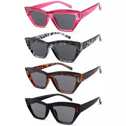 eyekeeper.com 4 Pack Cat-eye Thicker Frame Bifocal Reading Sunglasses SBR2017 Sunglasses White Smoke 4 Pairs Mix / +1.00,4 Pairs Mix / +1.50,4 Pairs Mix / +1.75,4 Pairs Mix / +2.00,4 Pairs Mix / +2.50,4 Pairs Mix / +3.00,4 Pairs Mix / +3.50