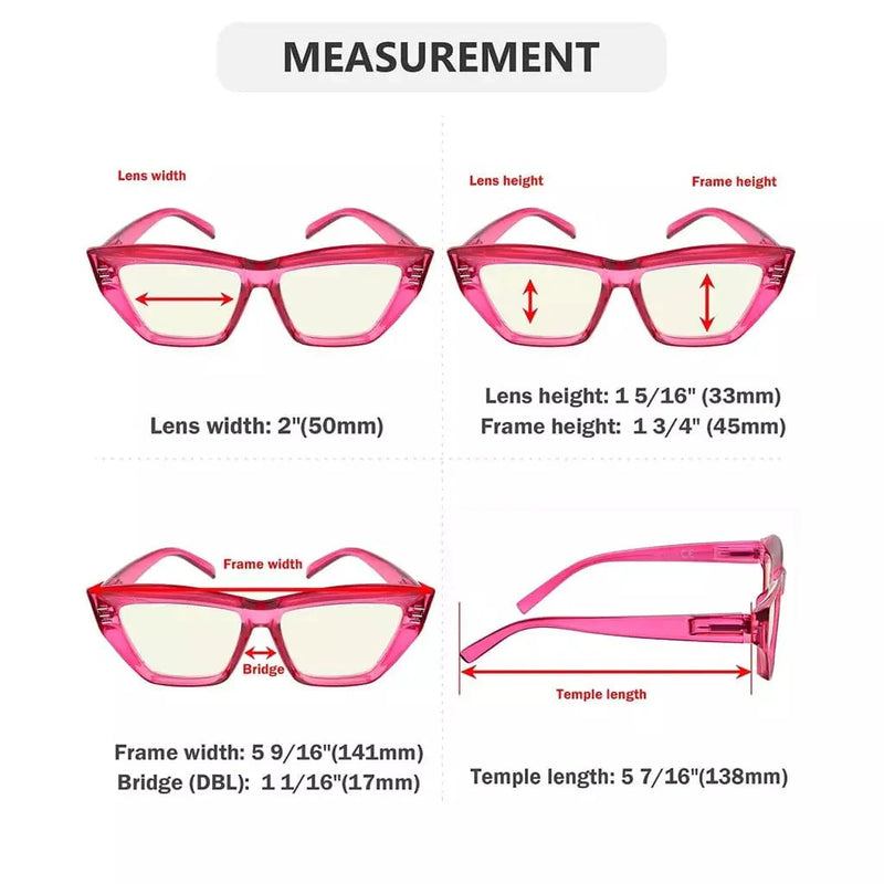 eyekeeper.com 4 Pack Cat-eye Thicker Frame Blue Light Filter Readers UVR2017 Eyeglasses White Smoke 4 Pairs Mix / without magnification,4 Pairs Mix / +0.50,4 Pairs Mix / +0.75,4 Pairs Mix / +1.00,4 Pairs Mix / +1.25,4 Pairs Mix / +1.50,4 Pairs Mix / +1.75,4 Pairs Mix / +2.00,4 Pairs Mix / +2.50,4 Pairs Mix / +3.00