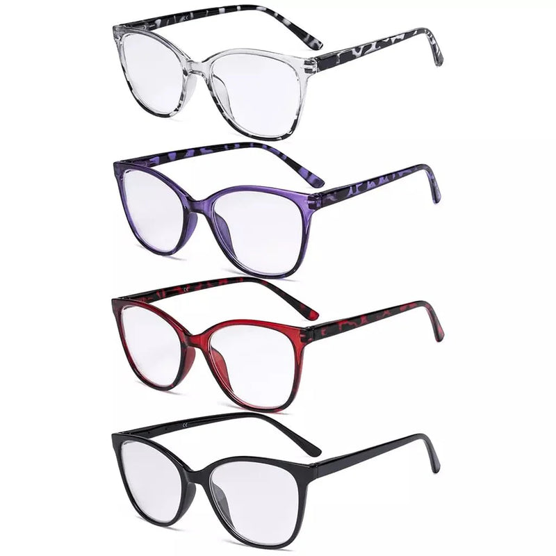 eyekeeper.com 4 Pack Cat-eye Tortoise Reading Glasses FH1570 Eyeglasses White Smoke 4 Pairs Mix / without magnification,4 Pairs Mix / +0.50,4 Pairs Mix / +0.75,4 Pairs Mix / +1.00,4 Pairs Mix / +1.25,4 Pairs Mix / +1.50,4 Pairs Mix / +1.75,4 Pairs Mix / +2.00,4 Pairs Mix / +2.25,4 Pairs Mix / +2.50,4 Pairs Mix / +3.00,4 Pairs Mix / +3.50