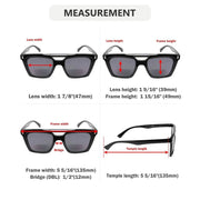 eyekeeper.com 4 Pack Chic Bifocal Reading Sunglasses SBR2034 Sunglasses White Smoke 4 Pairs Mix / +1.00,4 Pairs Mix / +1.50,4 Pairs Mix / +2.00,4 Pairs Mix / +2.50,4 Pairs Mix / +3.00