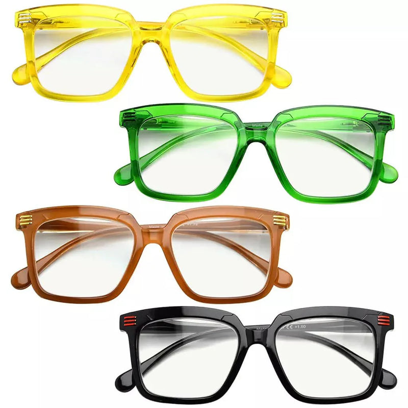eyekeeper.com 4 Pack Chic Progressive Multifocus Reading Glasses M2108 Eyeglasses White Smoke 4 Pairs Mix / +1.00,4 Pairs Mix / +1.25,4 Pairs Mix / +1.50,4 Pairs Mix / +2.00,4 Pairs Mix / +2.25,4 Pairs Mix / +2.50,4 Pairs Mix / +3.00,4 Pairs Mix / +3.50