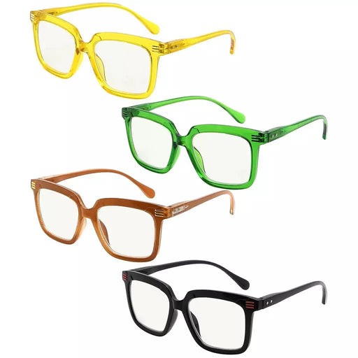 eyekeeper.com 4 Pack Chic Progressive Multifocus Reading Glasses M2108 Eyeglasses White Smoke 4 Pairs Mix / +1.00,4 Pairs Mix / +1.25,4 Pairs Mix / +1.50,4 Pairs Mix / +2.00,4 Pairs Mix / +2.25,4 Pairs Mix / +2.50,4 Pairs Mix / +3.00,4 Pairs Mix / +3.50