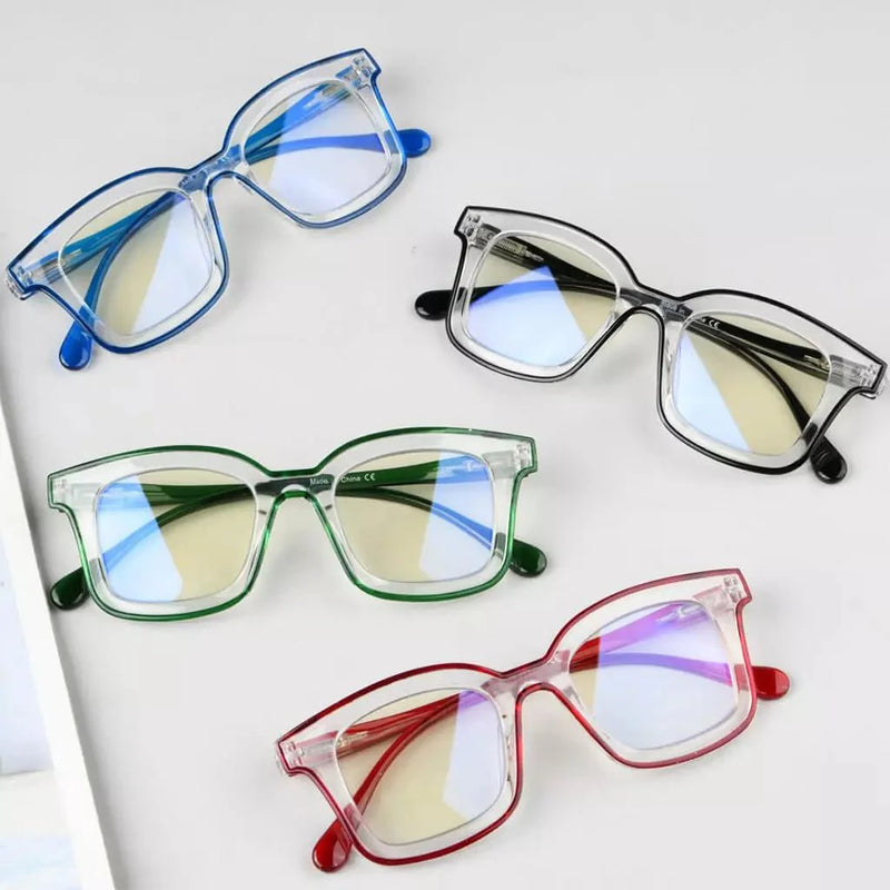 eyekeeper.com 4 Pack Chic Square Blue Light Filter Reading Glasses UV2105 Eyeglasses Lavender 4 Pairs Mix / without magnification,4 Pairs Mix / +0.50,4 Pairs Mix / +0.75,4 Pairs Mix / +1.00,4 Pairs Mix / +1.25,4 Pairs Mix / +1.50,4 Pairs Mix / +1.75,4 Pairs Mix / +2.00,4 Pairs Mix / +2.25,4 Pairs Mix / +2.50,4 Pairs Mix / +2.75,4 Pairs Mix / +3.00
