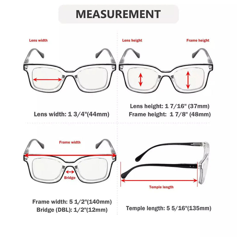 eyekeeper.com 4 Pack Chic Square Blue Light Filter Reading Glasses UV2105 Eyeglasses White Smoke 4 Pairs Mix / without magnification,4 Pairs Mix / +0.50,4 Pairs Mix / +0.75,4 Pairs Mix / +1.00,4 Pairs Mix / +1.25,4 Pairs Mix / +1.50,4 Pairs Mix / +1.75,4 Pairs Mix / +2.00,4 Pairs Mix / +2.25,4 Pairs Mix / +2.50,4 Pairs Mix / +2.75,4 Pairs Mix / +3.00