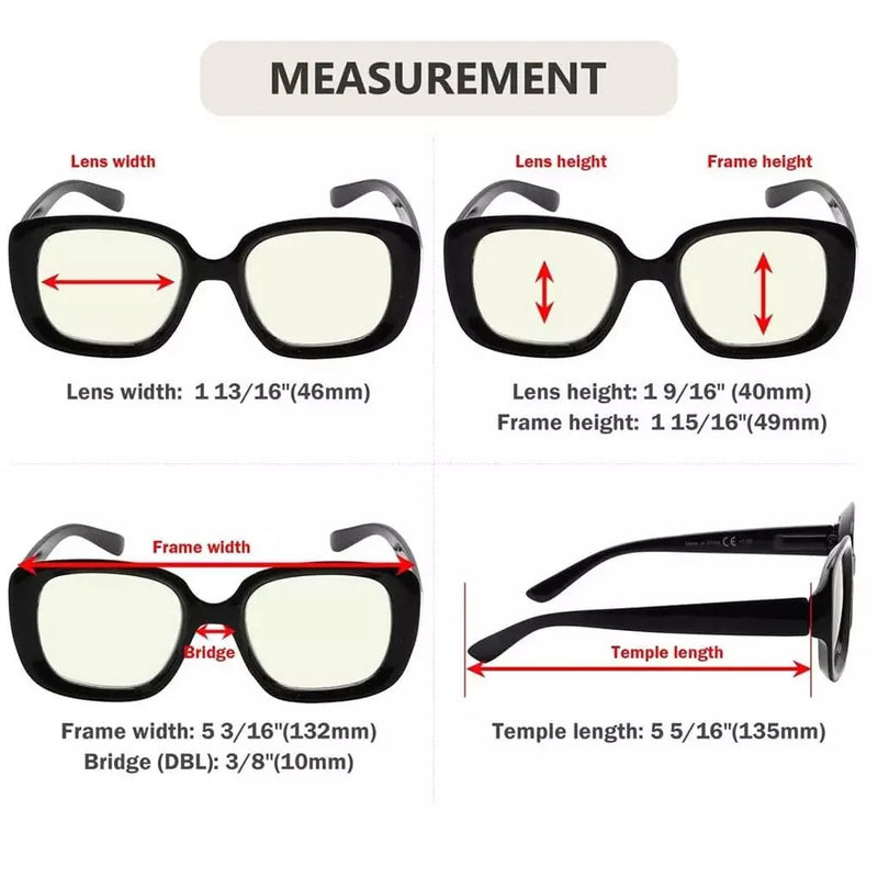 eyekeeper.com 4 Pack Chic Thicker Frame Blue Light Filter Readers UVR2035 Eyeglasses White Smoke 4 Pairs Mix / without magnification,4 Pairs Mix / +0.50,4 Pairs Mix / +0.75,4 Pairs Mix / +1.00,4 Pairs Mix / +1.25,4 Pairs Mix / +1.50,4 Pairs Mix / +1.75,4 Pairs Mix / +2.00,4 Pairs Mix / +2.50,4 Pairs Mix / +3.00