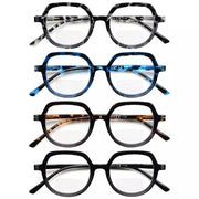 eyekeeper.com 4 Pack Classic Bifocal Reading Glasses Tortoiseshell Readers BR2016 Eyeglasses White Smoke 4 Pairs Mix / +1.00,4 Pairs Mix / +1.50,4 Pairs Mix / +2.00,4 Pairs Mix / +2.50,4 Pairs Mix / +3.00,4 Pairs Mix / +3.50