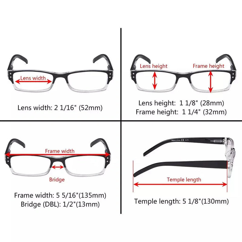 eyekeeper.com 4 Pack Classic Reading Glasses R012-A Eyeglasses White Smoke 4 Pairs Mix / +0.50,4 Pairs Mix / +0.75,4 Pairs Mix / +1.00,4 Pairs Mix / +1.25,4 Pairs Mix / +1.50,4 Pairs Mix / +1.75,4 Pairs Mix / +2.00,4 Pairs Mix / +2.25,4 Pairs Mix / +2.50,4 Pairs Mix / +2.75,4 Pairs Mix / +3.00,4 Pairs Mix / +3.50,4 Pairs Mix / +