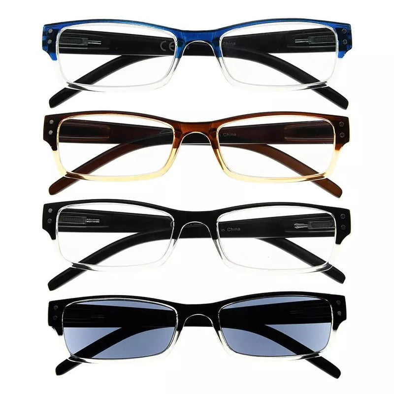 eyekeeper.com 4 Pack Classic Reading Glasses R012-A Eyeglasses White Smoke 4 Pairs Mix / +0.50,4 Pairs Mix / +0.75,4 Pairs Mix / +1.00,4 Pairs Mix / +1.25,4 Pairs Mix / +1.50,4 Pairs Mix / +1.75,4 Pairs Mix / +2.00,4 Pairs Mix / +2.25,4 Pairs Mix / +2.50,4 Pairs Mix / +2.75,4 Pairs Mix / +3.00,4 Pairs Mix / +3.50,4 Pairs Mix / +