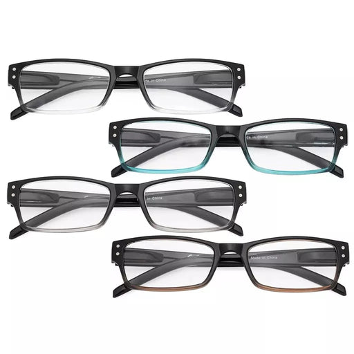 eyekeeper.com 4 Pack Classic Reading Glasses R012B Eyeglasses White Smoke 4 Pairs Mix / +0.50,4 Pairs Mix / +0.75,4 Pairs Mix / +1.00,4 Pairs Mix / +1.25,4 Pairs Mix / +1.50,4 Pairs Mix / +1.75,4 Pairs Mix / +2.00,4 Pairs Mix / +2.50,4 Pairs Mix / +2.75,4 Pairs Mix / +3.00,4 Pairs Mix / +3.25,4 Pairs Mix / +3.50,4 Pairs Mix / +