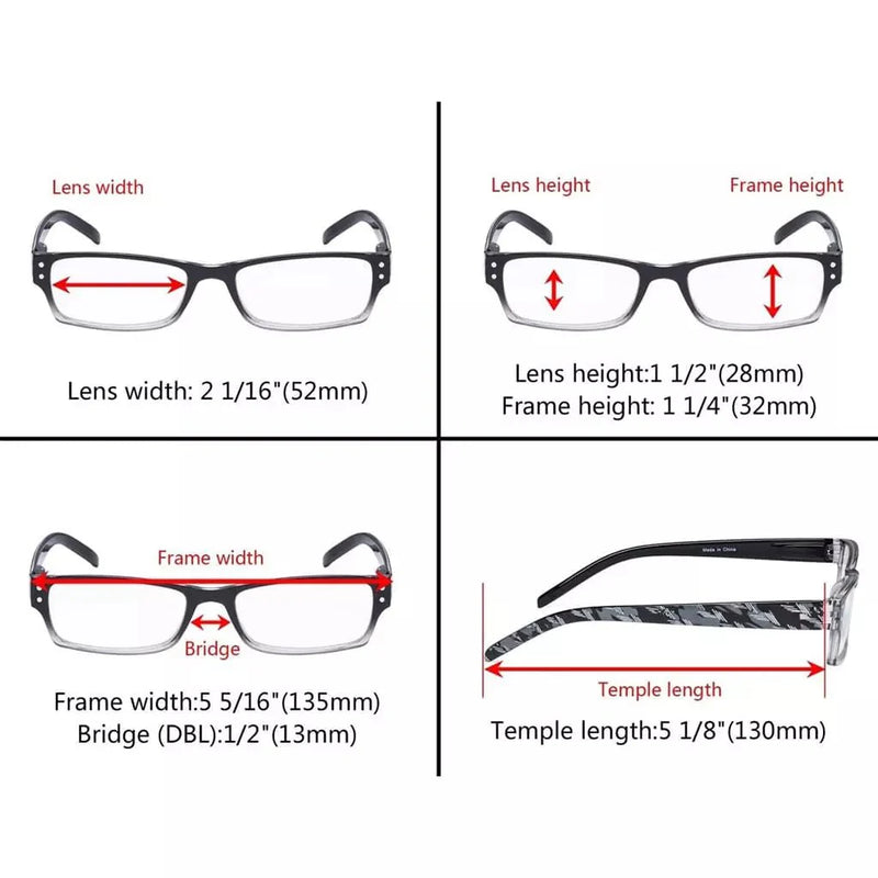 eyekeeper.com 4 Pack Classic Reading Glasses R012B Eyeglasses White Smoke 4 Pairs Mix / +0.50,4 Pairs Mix / +0.75,4 Pairs Mix / +1.00,4 Pairs Mix / +1.25,4 Pairs Mix / +1.50,4 Pairs Mix / +1.75,4 Pairs Mix / +2.00,4 Pairs Mix / +2.50,4 Pairs Mix / +2.75,4 Pairs Mix / +3.00,4 Pairs Mix / +3.25,4 Pairs Mix / +3.50,4 Pairs Mix / +