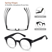 eyekeeper.com 4 Pack Classic Round Bifocal Reading Glasses BR2032 Eyeglasses White Smoke 4 Pairs Mix / +1.00,4 Pairs Mix / +1.50,4 Pairs Mix / +2.00,4 Pairs Mix / +2.50,4 Pairs Mix / +3.00,4 Pairs Mix / +3.50