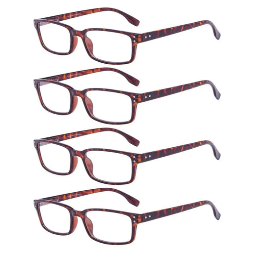 eyekeeper.com 4 Pack Classical Reading Glasses R097 Eyeglasses White Smoke Tortoise-4pcs / +0.50,Tortoise-4pcs / +0.75,2Black-2Tortoise / +0.75,2Black-2Tortoise / +1.00,2Black-2Tortoise / +1.50,Black-4pcs / +0.50,Black-4pcs / +0.75