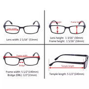 eyekeeper.com 4 Pack Classical Rectangular Reading Glasses Comfort Readers R097-A Eyeglasses White Smoke 2Black-2Tortoise / +0.50,2Black-2Tortoise / +0.75,2Black-2Tortoise / +1.00,2Black-2Tortoise / +1.25,2Black-2Tortoise / +1.50,2Black-2Tortoise / +1.75,2Black-2Tortoise / +2.00,2Black-2Tortoise / +2.25,2Black-2Tortoise / +2.50,2Black-2Tortoise / +3.50,2Blac
