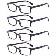 eyekeeper.com 4 Pack Classical Rectangular Reading Glasses Comfort Readers R097-A Eyeglasses White Smoke Black-4pcs / +0.50,Black-4pcs / +0.75,Black-4pcs / +1.00,Black-4pcs / +1.25,Black-4pcs / +1.50,Black-4pcs / +1.75,Black-4pcs / +2.00,Black-4pcs / +2.25,Black-4pcs / +2.50,Black-4pcs / +2.75,Black-4pcs / +3.00,Black-4pcs / +3.50,Black-4pcs / +4.00