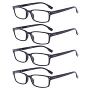 eyekeeper.com 4 Pack Classical Spring-Hinges Reading Glasses R097 Eyeglasses White Smoke Black-4pcs / without magnification,Black-4pcs / +0.50,Black-4pcs / +0.75,Black-4pcs / +1.00,Black-4pcs / +1.25,Black-4pcs / +1.50,Black-4pcs / +1.75,Black-4pcs / +2.00,Black-4pcs / +2.25,Black-4pcs / +2.50,Black-4pcs / +2.75,Black-4pcs / +3.00,Black-4pcs