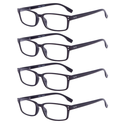 eyekeeper.com 4 Pack Classical Spring-Hinges Reading Glasses R097 Eyeglasses White Smoke Black-4pcs / without magnification,Black-4pcs / +0.50,Black-4pcs / +0.75,Black-4pcs / +1.00,Black-4pcs / +1.25,Black-4pcs / +1.50,Black-4pcs / +1.75,Black-4pcs / +2.00,Black-4pcs / +2.25,Black-4pcs / +2.50,Black-4pcs / +2.75,Black-4pcs / +3.00,Black-4pcs