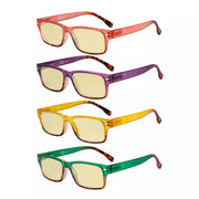 eyekeeper.com 4 Pack Colorful Blue Light Blocking Reading Glasses TM108D Eyeglasses White Smoke 4 Pairs Mix / without magnification,4 Pairs Mix / +0.50,4 Pairs Mix / +0.75,4 Pairs Mix / +1.00,4 Pairs Mix / +1.25,4 Pairs Mix / +1.50,4 Pairs Mix / +1.75,4 Pairs Mix / +2.00,4 Pairs Mix / +2.50,4 Pairs Mix / +3.00