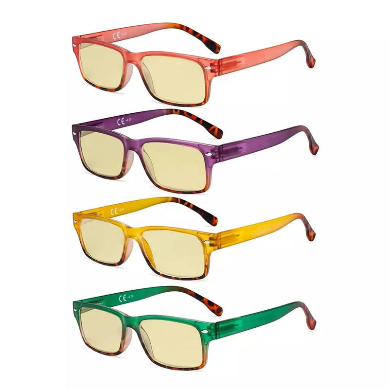 eyekeeper.com 4 Pack Colorful Blue Light Blocking Reading Glasses TM108D Eyeglasses White Smoke 4 Pairs Mix / without magnification,4 Pairs Mix / +0.50,4 Pairs Mix / +0.75,4 Pairs Mix / +1.00,4 Pairs Mix / +1.25,4 Pairs Mix / +1.50,4 Pairs Mix / +1.75,4 Pairs Mix / +2.00,4 Pairs Mix / +2.50,4 Pairs Mix / +3.00