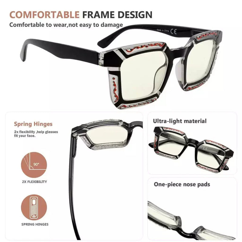 eyekeeper.com 4 Pack Colourful Blue Light Filter Reading Glasses UV2106 Eyeglasses White Smoke 4 Pairs Mix / without magnification,4 Pairs Mix / +0.50,4 Pairs Mix / +0.75,4 Pairs Mix / +1.00,4 Pairs Mix / +1.25,4 Pairs Mix / +1.50,4 Pairs Mix / +1.75,4 Pairs Mix / +2.00,4 Pairs Mix / +2.25,4 Pairs Mix / +2.50,4 Pairs Mix / +2.75,4 Pairs Mix / +3.00