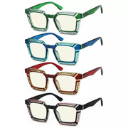 eyekeeper.com 4 Pack Colourful Blue Light Filter Reading Glasses UV2106 Eyeglasses White Smoke 4 Pairs Mix / without magnification,4 Pairs Mix / +0.50,4 Pairs Mix / +0.75,4 Pairs Mix / +1.00,4 Pairs Mix / +1.25,4 Pairs Mix / +1.50,4 Pairs Mix / +1.75,4 Pairs Mix / +2.00,4 Pairs Mix / +2.25,4 Pairs Mix / +2.50,4 Pairs Mix / +2.75,4 Pairs Mix / +3.00