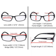 eyekeeper.com 4 Pack Comfort Rectangle Reading Glasses Include Sunglasses R9103 Eyeglasses White Smoke 4 Pairs Mix / +0.50,4 Pairs Mix / +0.75,4 Pairs Mix / +1.00,4 Pairs Mix / +1.25,4 Pairs Mix / +1.50,4 Pairs Mix / +1.75,4 Pairs Mix / +2.00,4 Pairs Mix / +2.25,4 Pairs Mix / +2.50,4 Pairs Mix / +2.75,4 Pairs Mix / +3.00,4 Pairs Mix / +3.50,4 Pairs Mix / +