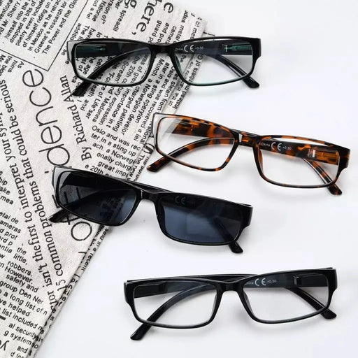 eyekeeper.com 4 Pack Comfort Rectangle Reading Glasses Include Sunglasses R9103 Eyeglasses White Smoke 4 Pairs Mix / +0.50,4 Pairs Mix / +0.75,4 Pairs Mix / +1.00,4 Pairs Mix / +1.25,4 Pairs Mix / +1.50,4 Pairs Mix / +1.75,4 Pairs Mix / +2.00,4 Pairs Mix / +2.25,4 Pairs Mix / +2.50,4 Pairs Mix / +2.75,4 Pairs Mix / +3.00,4 Pairs Mix / +3.50,4 Pairs Mix / +