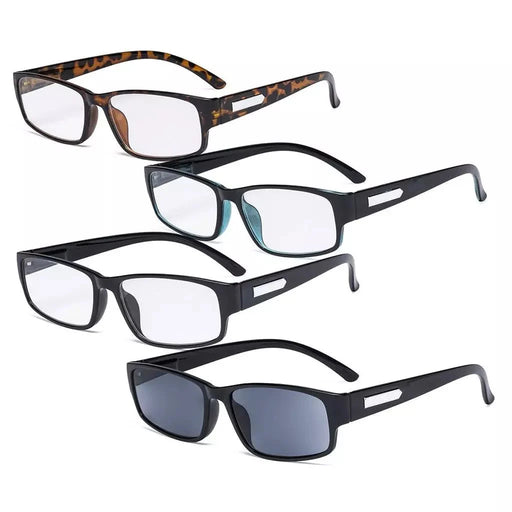 eyekeeper.com 4 Pack Comfort Rectangle Reading Glasses Include Sunglasses R9103 Eyeglasses White Smoke 4 Pairs Mix / +0.50,4 Pairs Mix / +0.75,4 Pairs Mix / +1.00,4 Pairs Mix / +1.25,4 Pairs Mix / +1.50,4 Pairs Mix / +1.75,4 Pairs Mix / +2.00,4 Pairs Mix / +2.25,4 Pairs Mix / +2.50,4 Pairs Mix / +2.75,4 Pairs Mix / +3.00,4 Pairs Mix / +3.50,4 Pairs Mix / +
