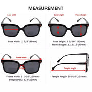 eyekeeper.com 4 Pack Cool Modern Bifocal Reading Sunglasses SBR2108 Sunglasses White Smoke 4 Pairs Mix / +1.00,4 Pairs Mix / +1.50,4 Pairs Mix / +2.00,4 Pairs Mix / +2.50,4 Pairs Mix / +3.00