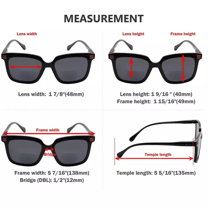 eyekeeper.com 4 Pack Cool Modern Bifocal Reading Sunglasses SBR2108 Sunglasses White Smoke 4 Pairs Mix / +1.00,4 Pairs Mix / +1.50,4 Pairs Mix / +2.00,4 Pairs Mix / +2.50,4 Pairs Mix / +3.00