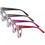 eyekeeper.com 4 Pack Crystal Floral Pattern Reading Glasses R006F Eyeglasses White Smoke 4 Pairs Mix / +0.50,4 Pairs Mix / +0.75,4 Pairs Mix / +1.00,4 Pairs Mix / +1.25,4 Pairs Mix / +1.50,4 Pairs Mix / +1.75,4 Pairs Mix / +2.25,4 Pairs Mix / +2.50,4 Pairs Mix / +2.75,4 Pairs Mix / +3.00,4 Pairs Mix / +3.50,4 Pairs Mix / +4.00