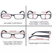eyekeeper.com 4 Pack Crystal Floral Pattern Reading Glasses R006F Eyeglasses White Smoke 4 Pairs Mix / +0.50,4 Pairs Mix / +0.75,4 Pairs Mix / +1.00,4 Pairs Mix / +1.25,4 Pairs Mix / +1.50,4 Pairs Mix / +1.75,4 Pairs Mix / +2.25,4 Pairs Mix / +2.50,4 Pairs Mix / +2.75,4 Pairs Mix / +3.00,4 Pairs Mix / +3.50,4 Pairs Mix / +4.00