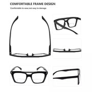 eyekeeper.com 4 Pack Double Bridge Square Bifocal Reading Glasses BR2034 Eyeglasses White Smoke 4 Pairs Mix / +1.00,4 Pairs Mix / +1.50,4 Pairs Mix / +2.00,4 Pairs Mix / +2.50,4 Pairs Mix / +3.00,4 Pairs Mix / +3.50